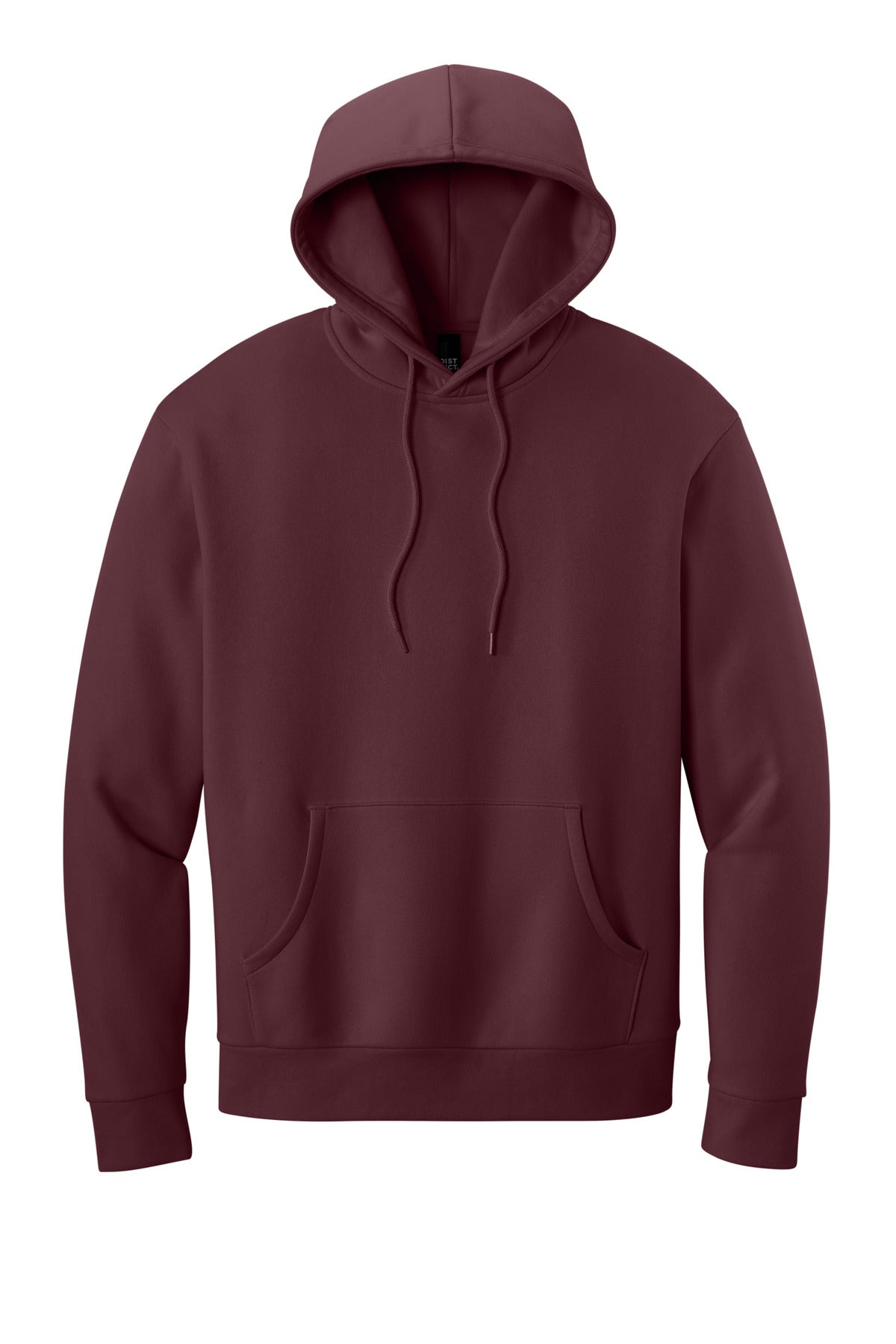 District MelloFleece Hoodie - Maroon - flat front