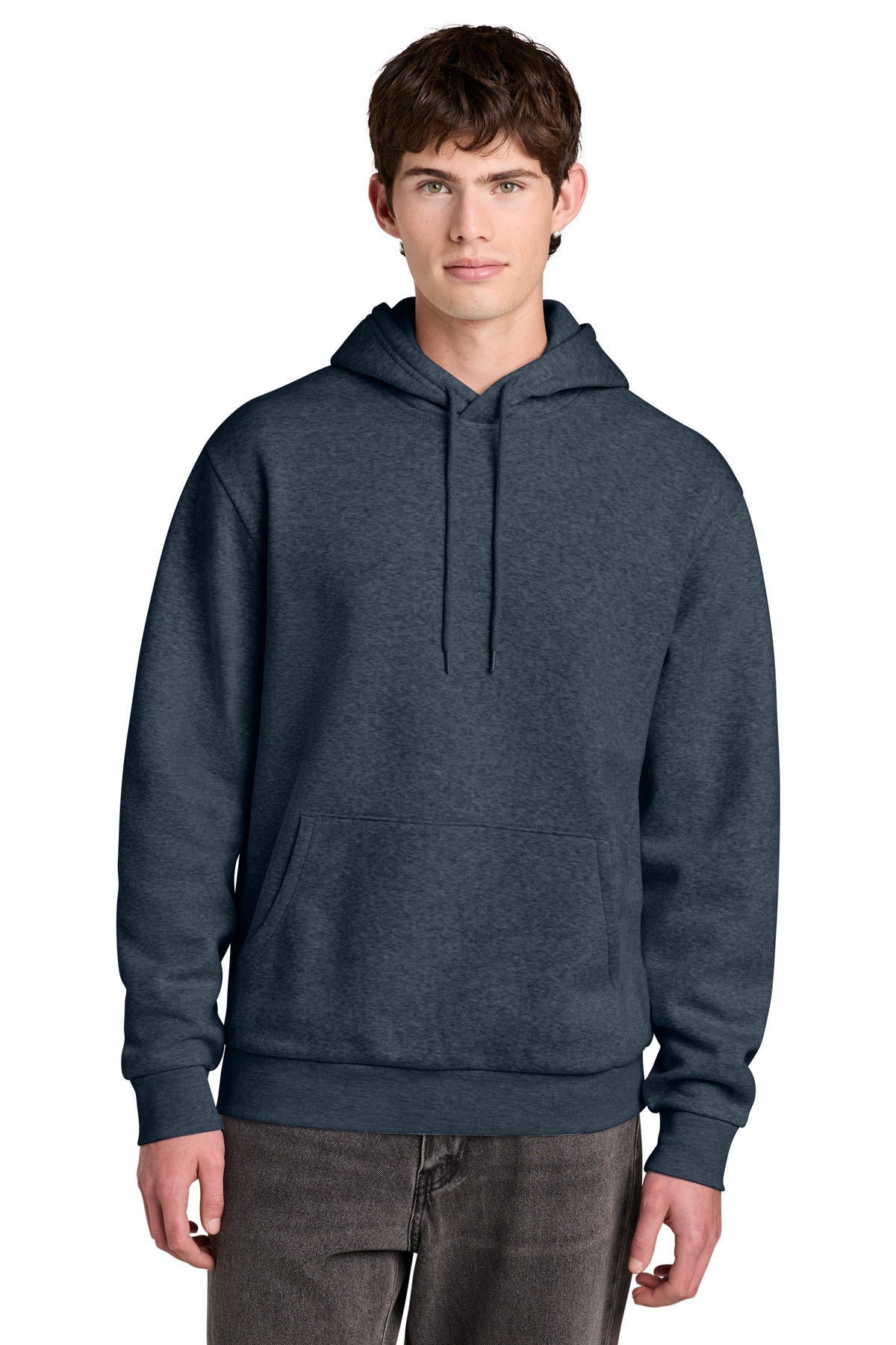 District MelloFleece Hoodie - Navy Heather - front