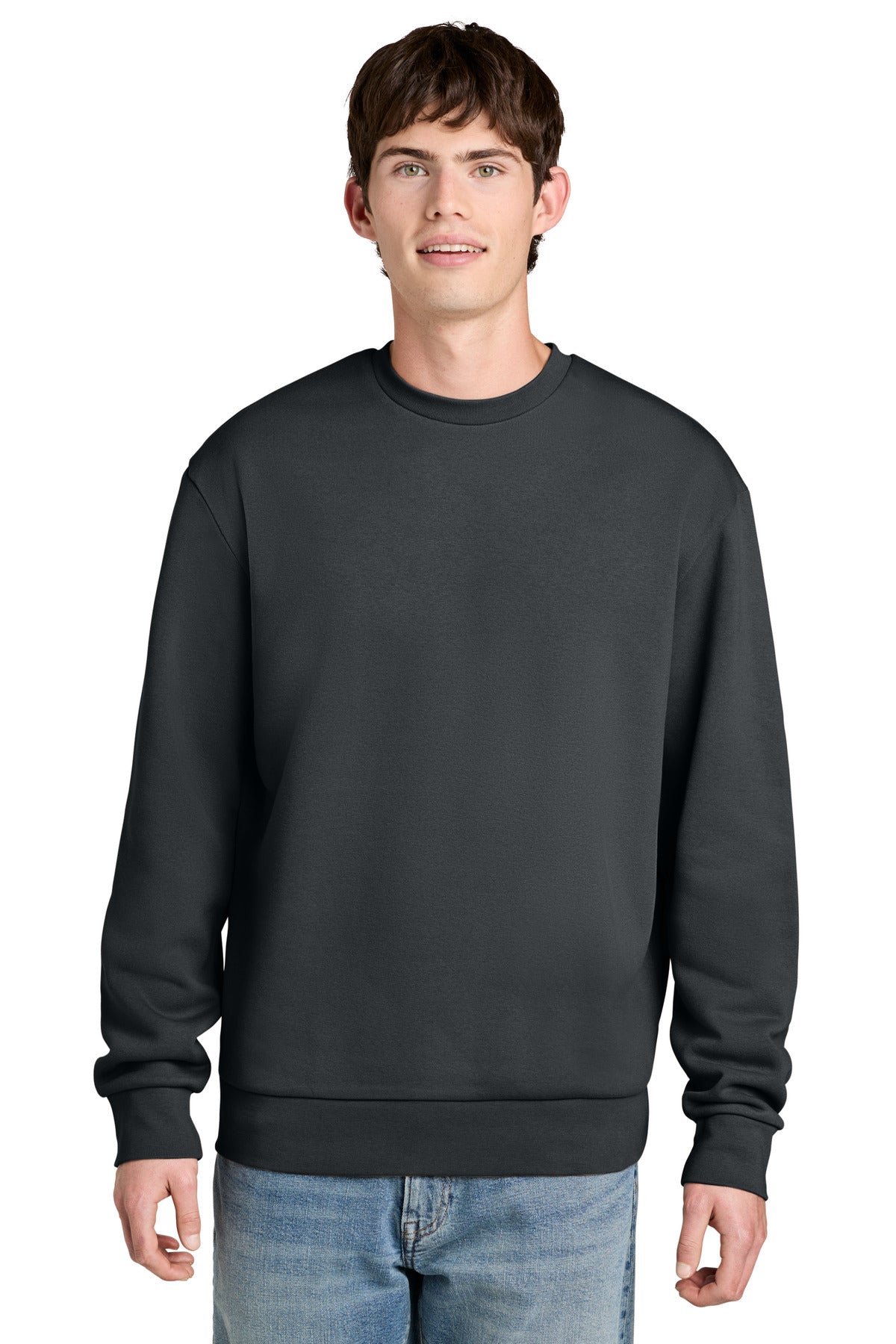 District MelloFleece Crew - Graphite - front