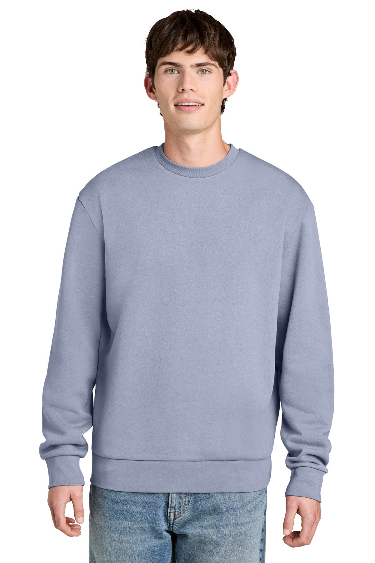 District MelloFleece Crew - Icelandic Purple - front
