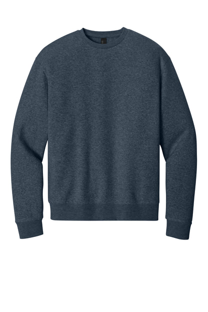 District MelloFleece Crew - Navy Heather - flat front