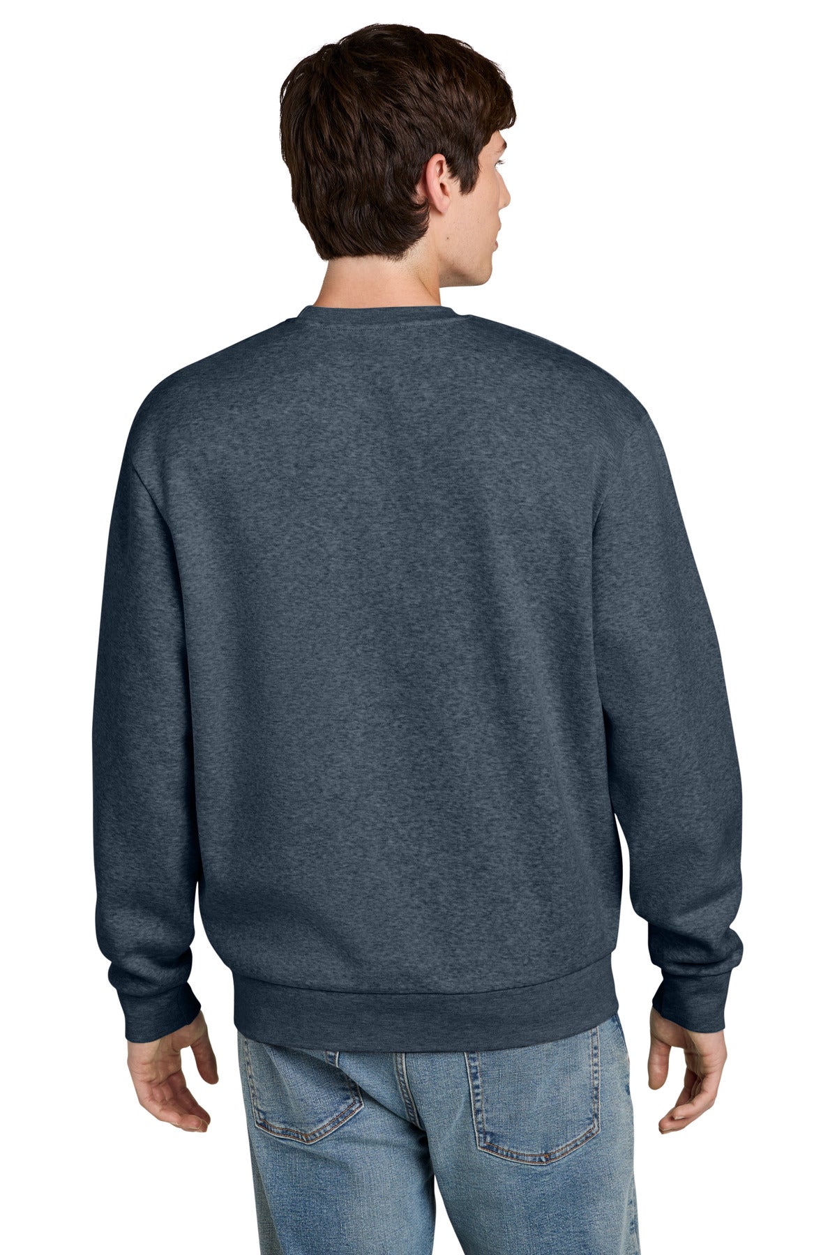 District MelloFleece Crew - Navy Heather - back