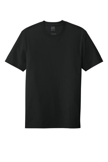 District Re-Tee - Black - flat front