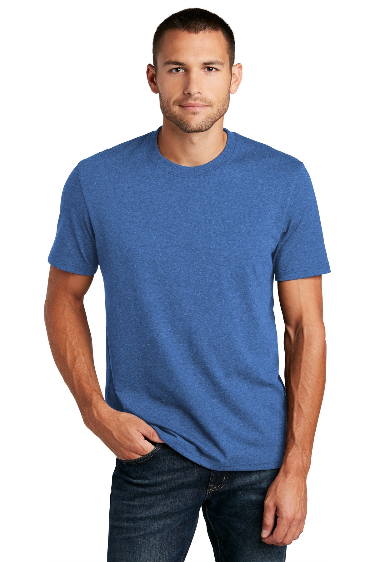 District Re-Tee - Blue Heather - front