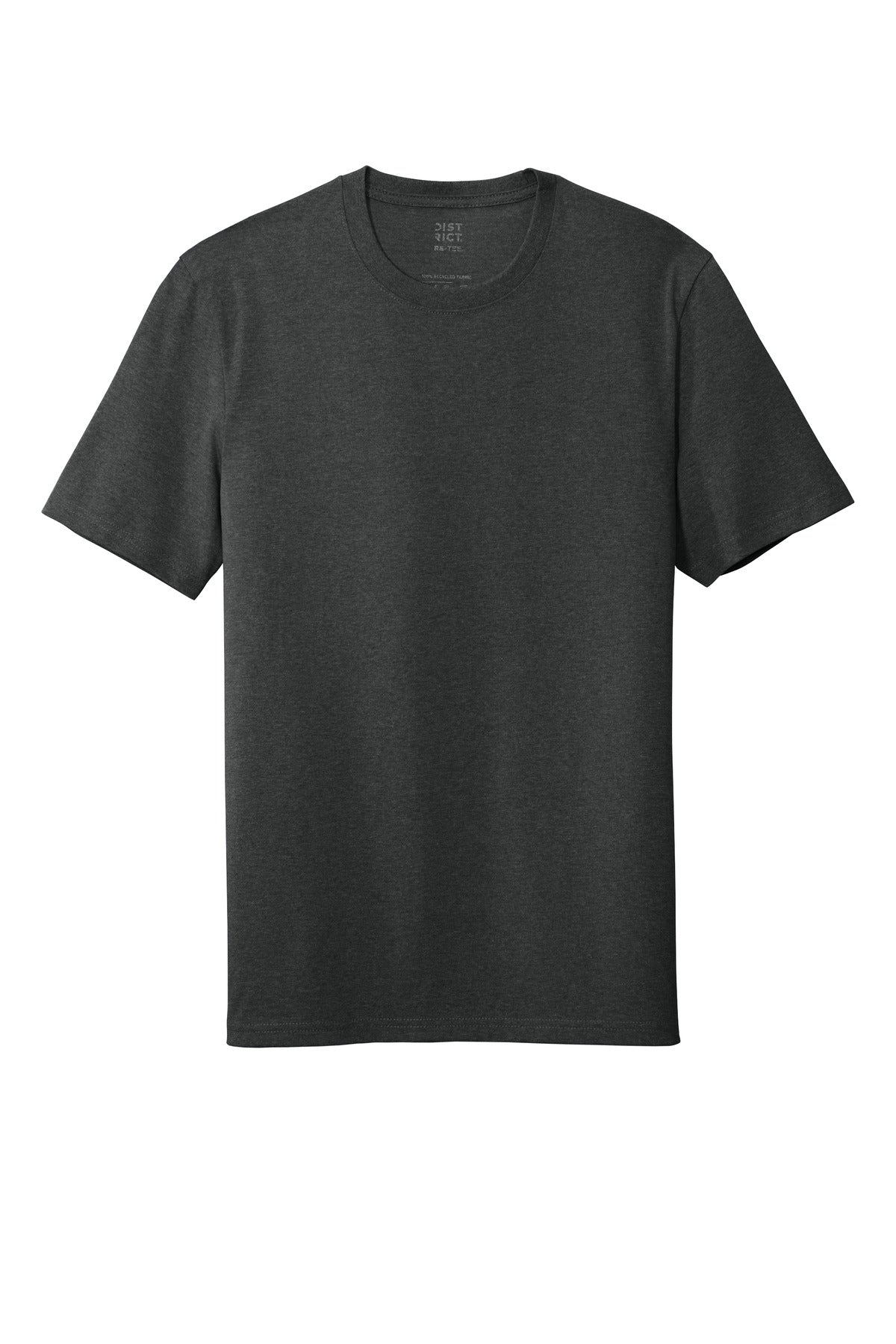 District Re-Tee - Charcoal Heather - flat front