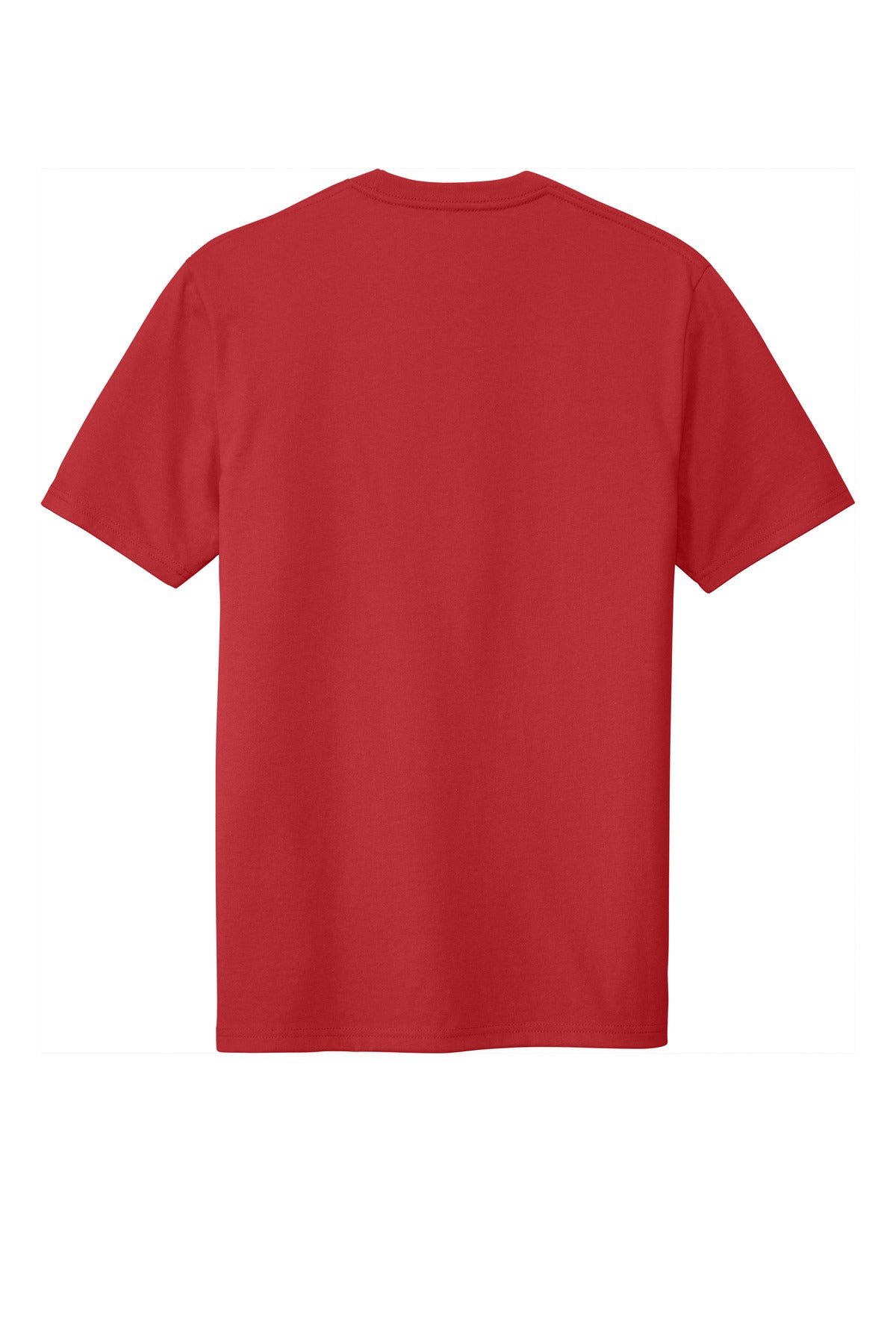District Re-Tee - Ruby Red - flat back