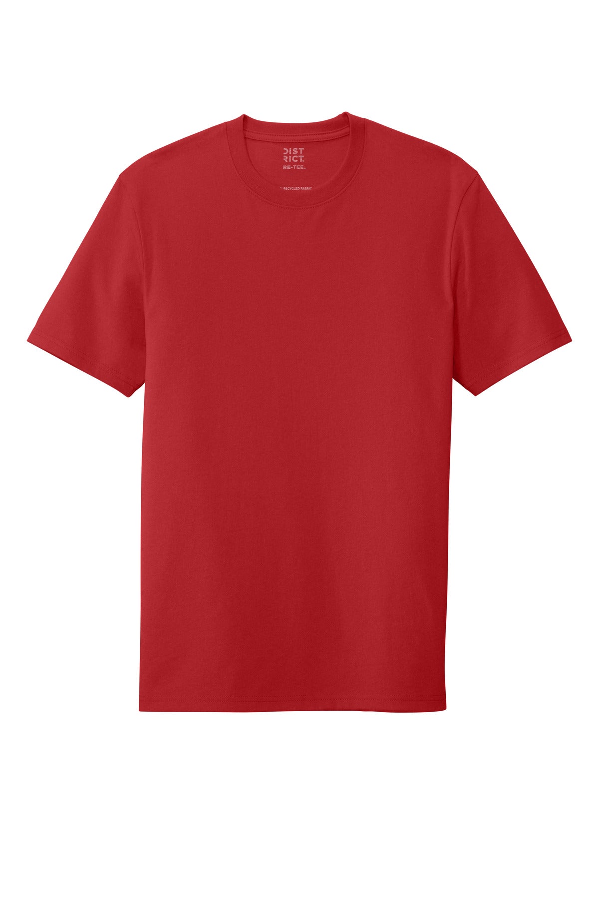 District Re-Tee - Ruby Red - flat front