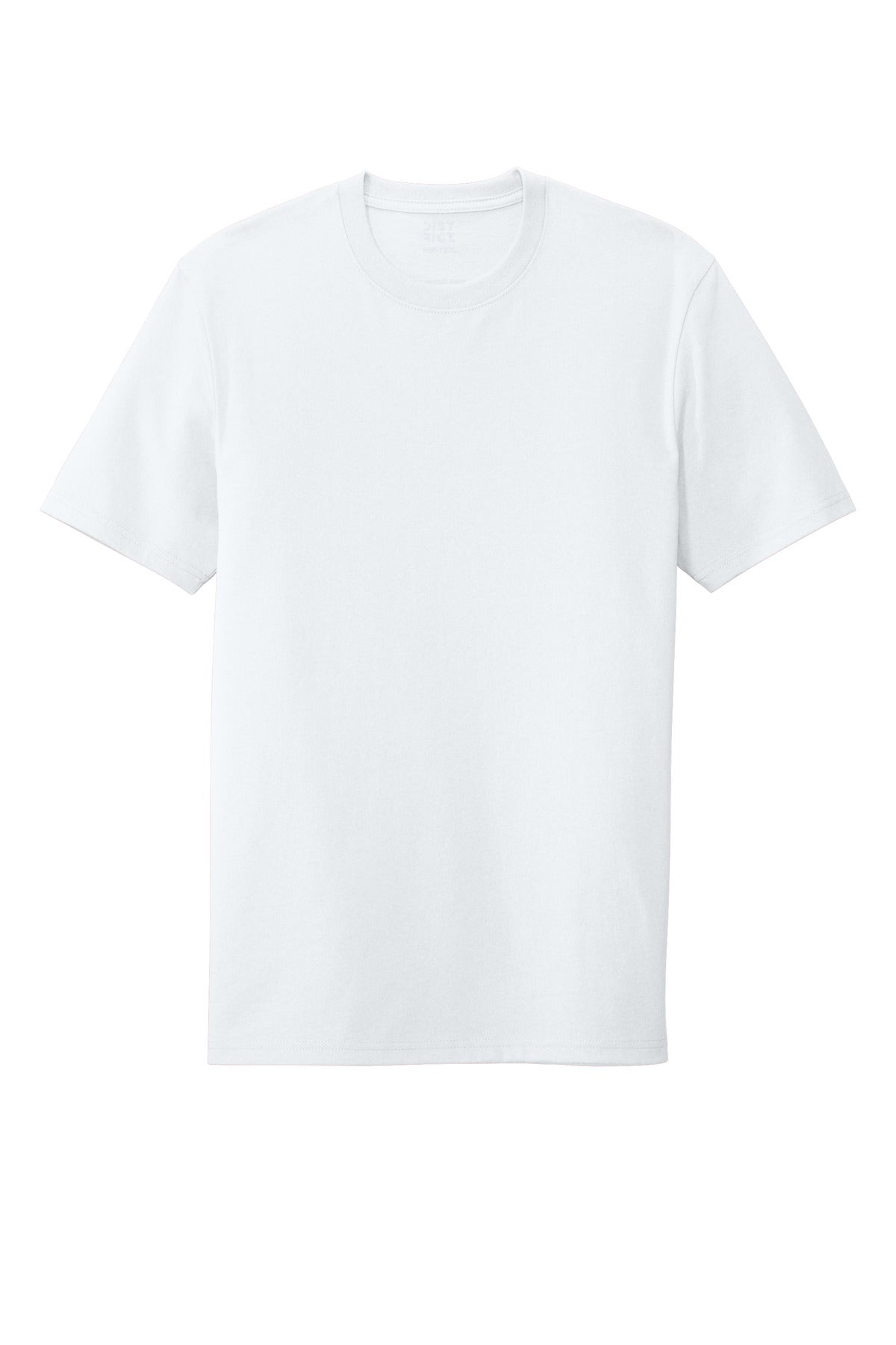 District Re-Tee - White - flat front