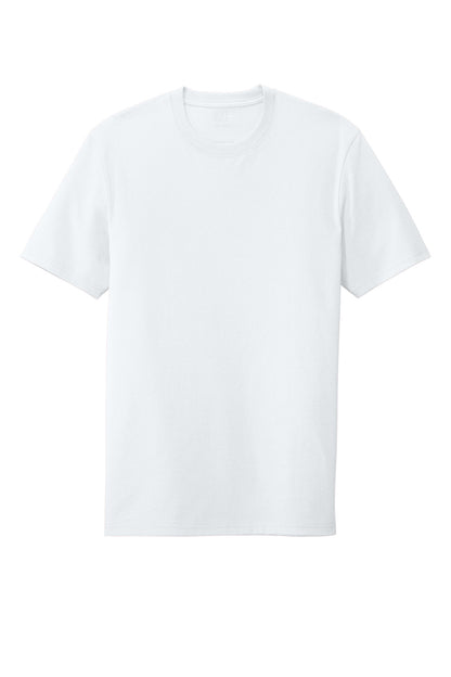 District Re-Tee - White - flat front
