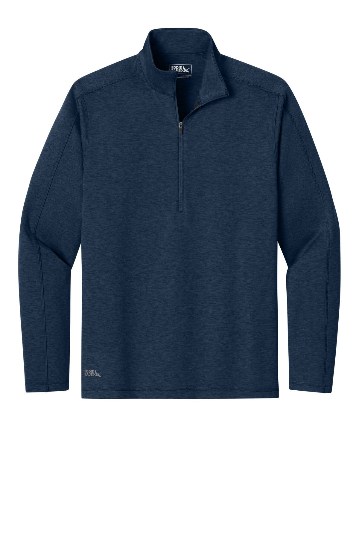 Eddie Bauer Adventurer 1/4-Zip - River Blue Navy Heather - flat front