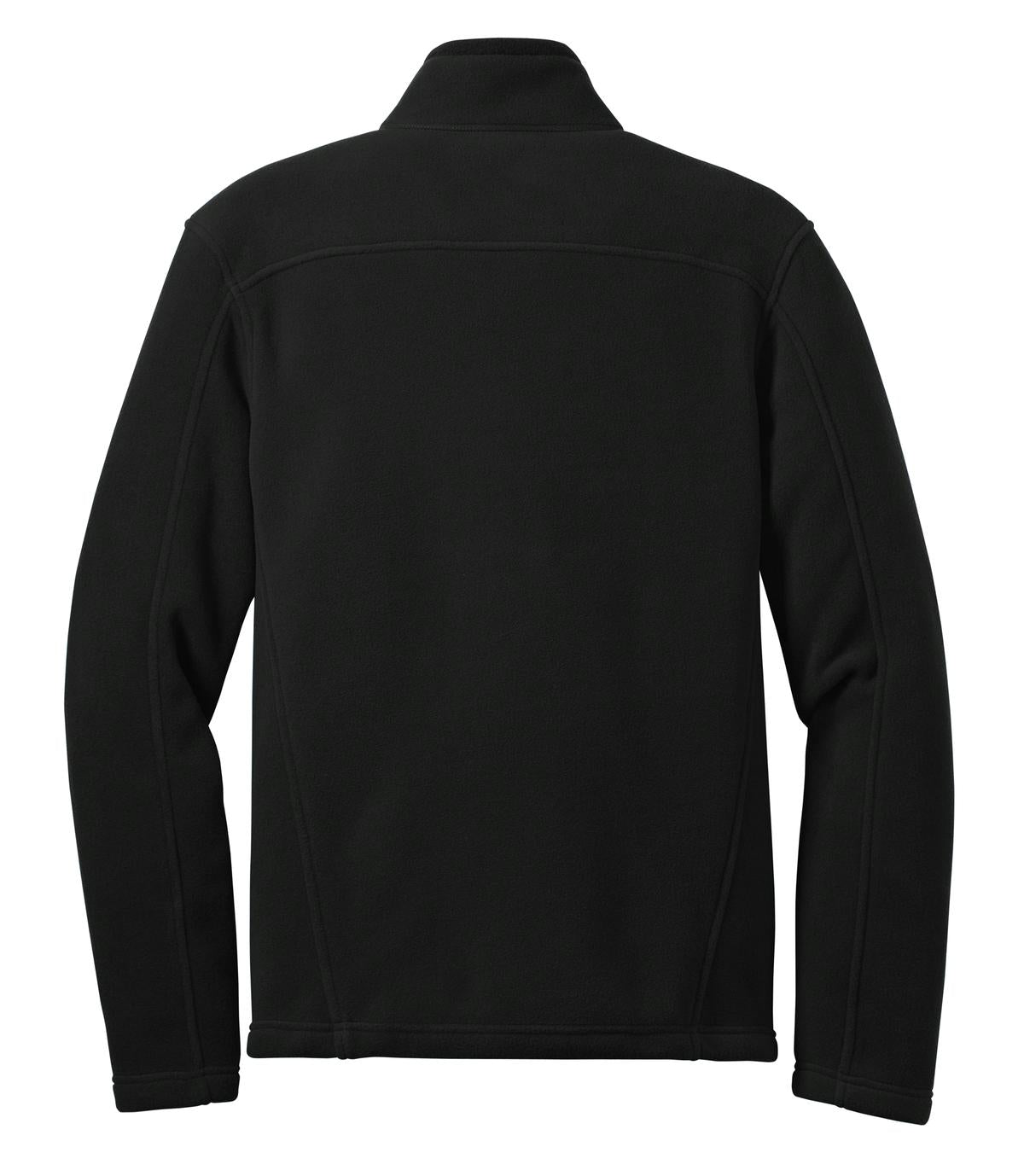 Eddie Bauer Full-Zip Fleece Jacket - Black - flat back