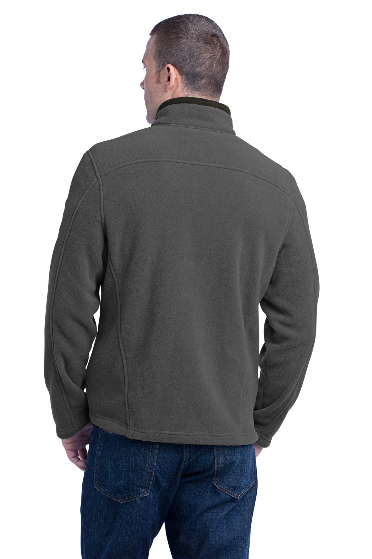 Eddie Bauer Full-Zip Fleece Jacket - Grey Steel - back
