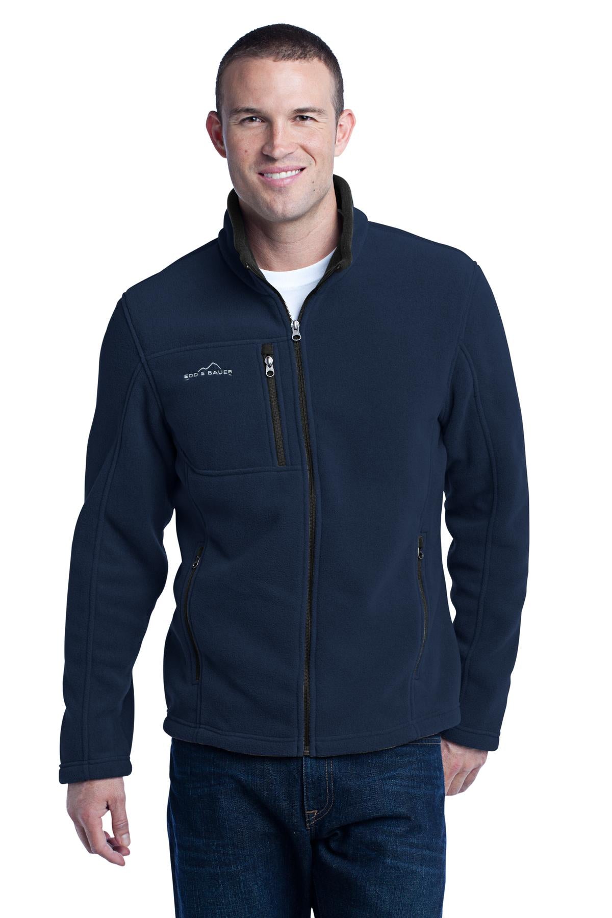 Eddie Bauer Full-Zip Fleece Jacket - River Blue Navy - front