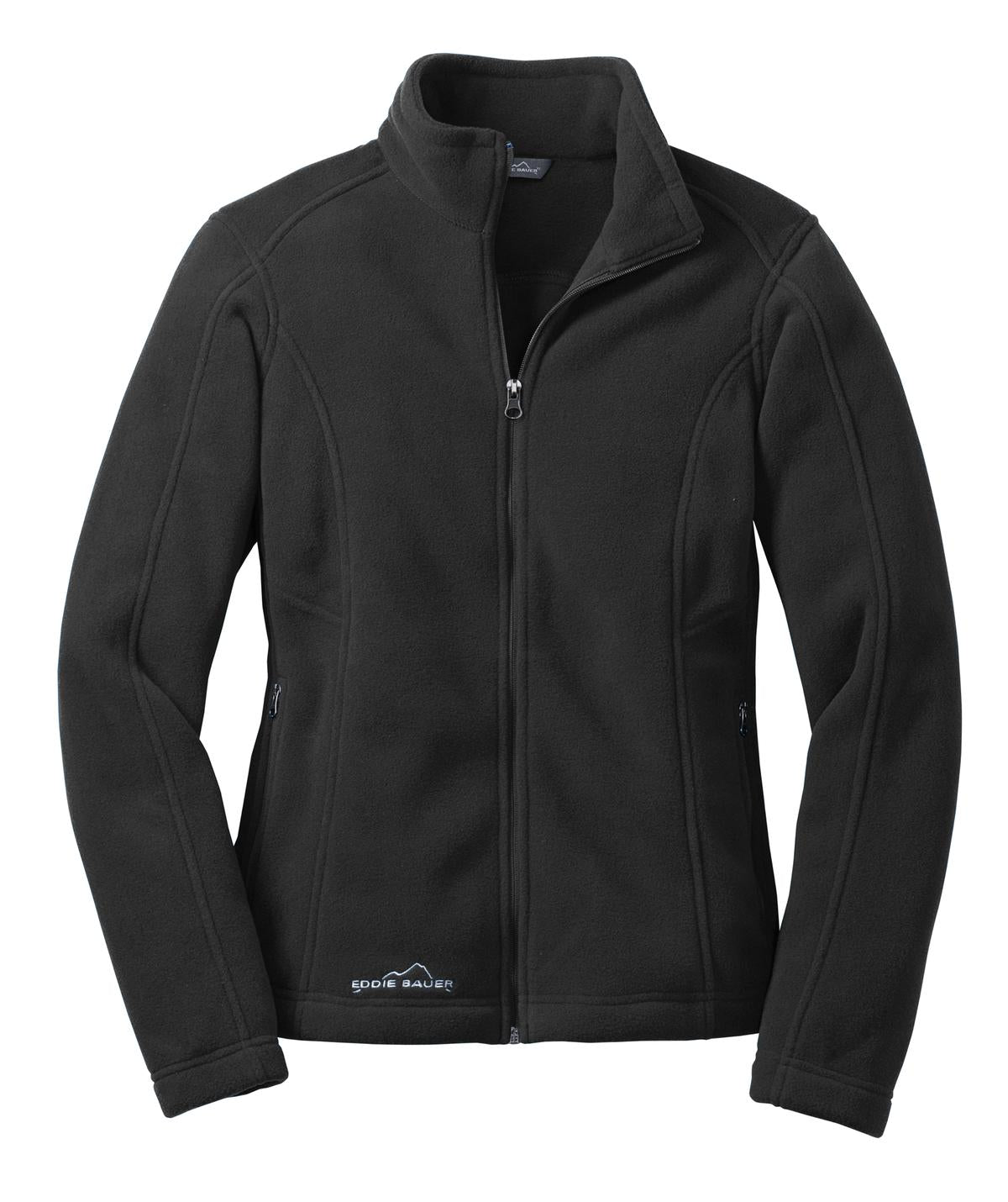 Eddie Bauer Women's Full-Zip Fleece Jacket - Black - flat front