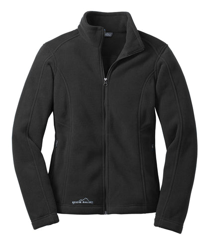 Eddie Bauer Women's Full-Zip Fleece Jacket - Black - flat front