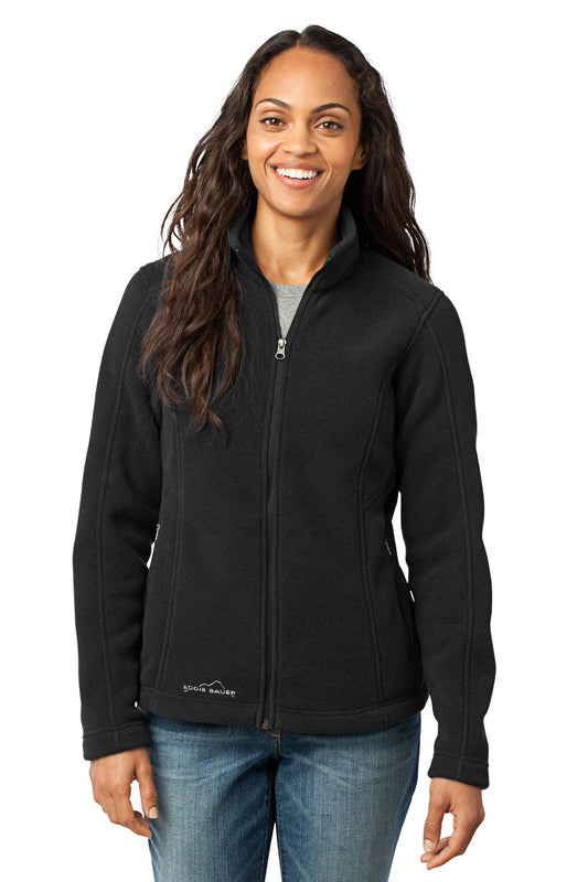 Eddie Bauer Women's Full-Zip Fleece Jacket - Black - front