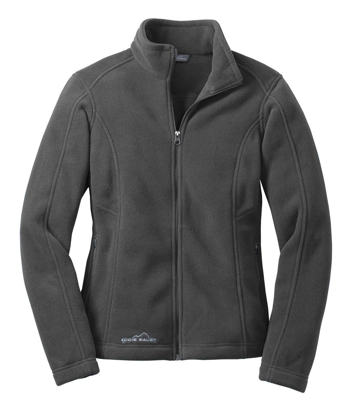 Eddie Bauer Women's Full-Zip Fleece Jacket - Grey Steel - flat front