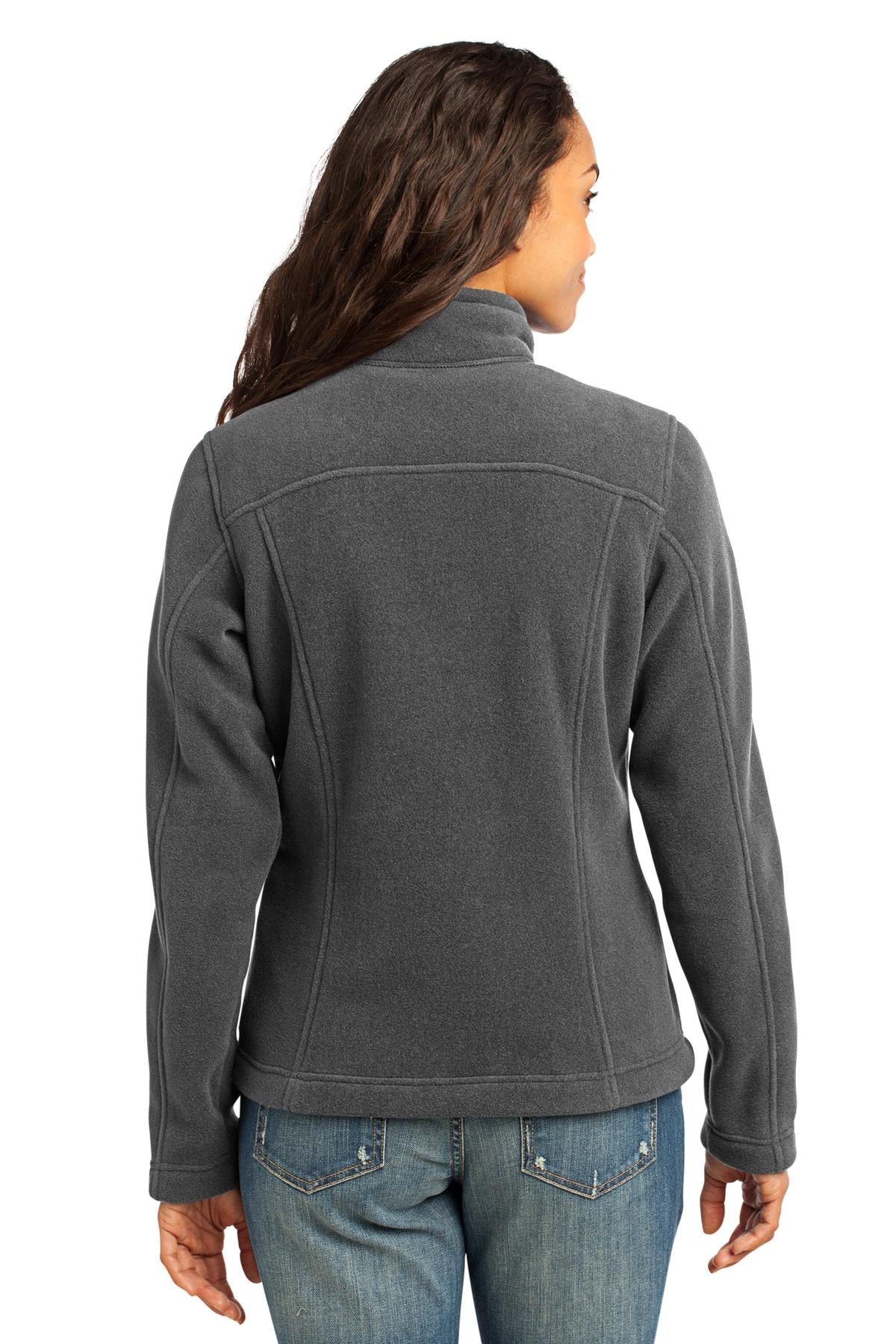 Eddie Bauer Women's Full-Zip Fleece Jacket - Grey Steel - back