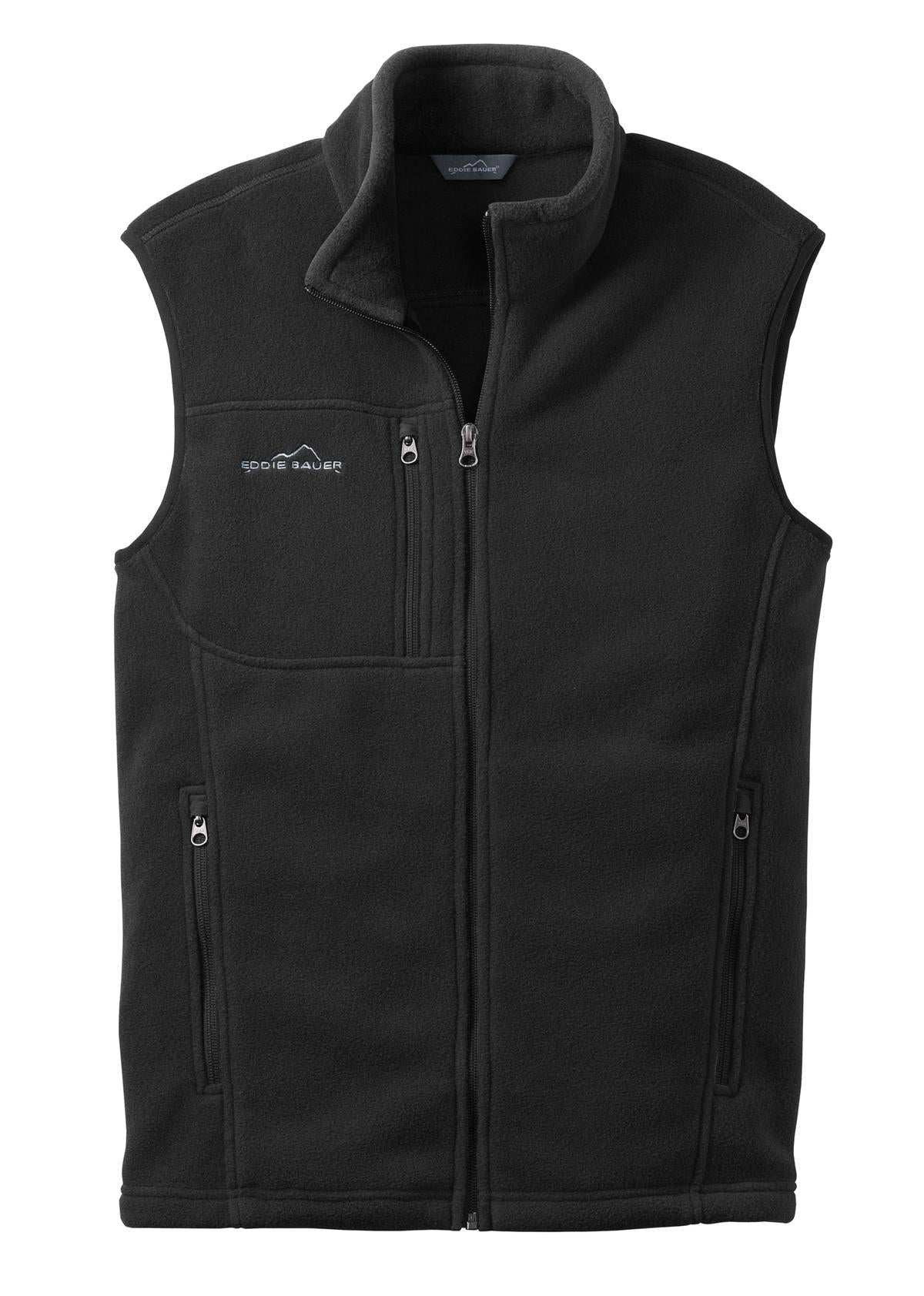 Eddie Bauer Fleece Vest - Black - flat front