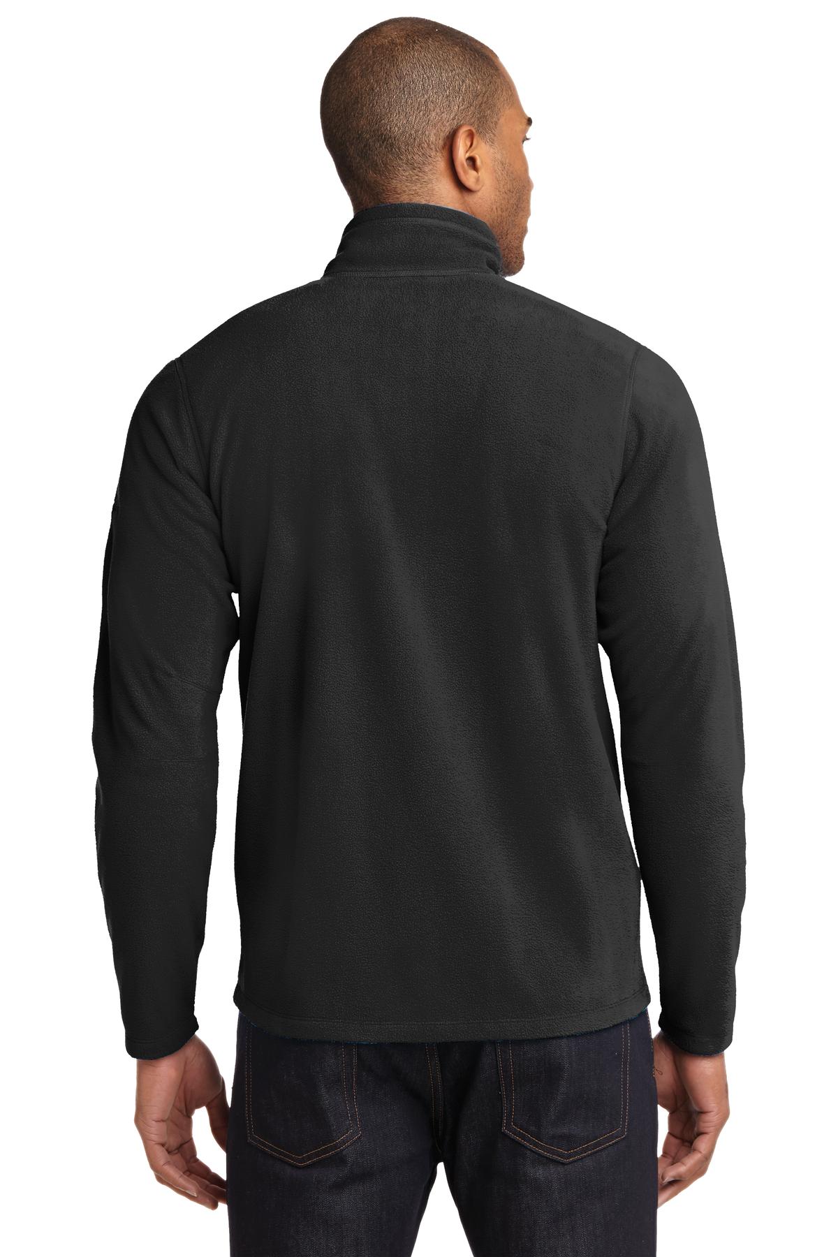 Eddie Bauer Full-Zip Microfleece Jacket - Black - back