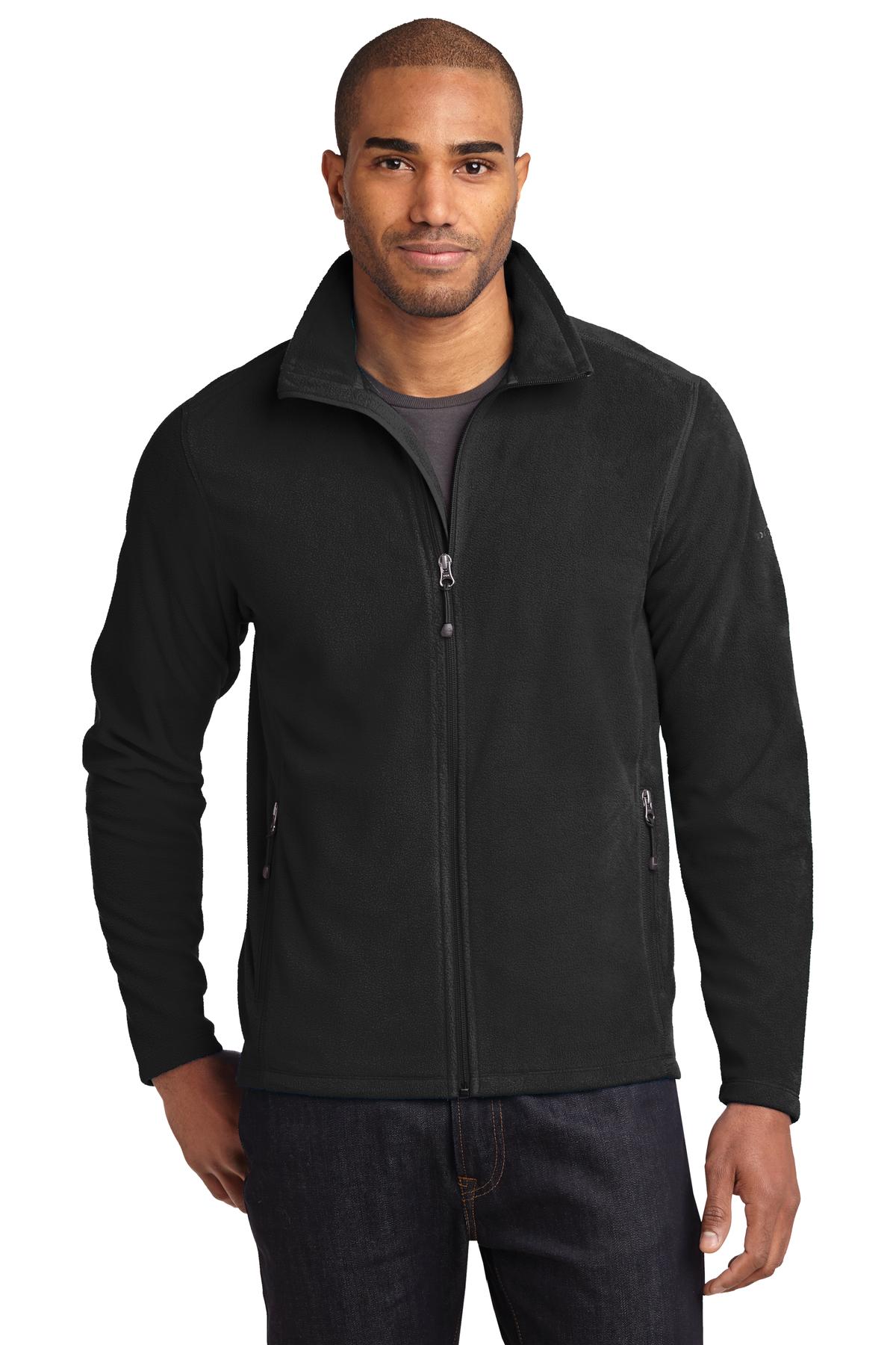 Eddie Bauer Full-Zip Microfleece Jacket - Black - front