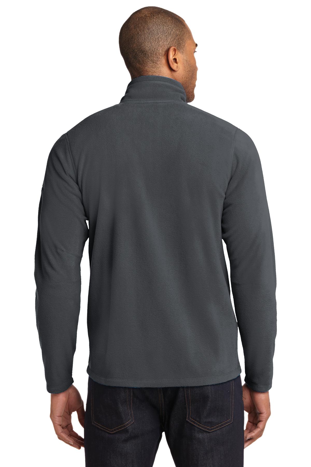 Eddie Bauer Full-Zip Microfleece Jacket - Grey Steel - back