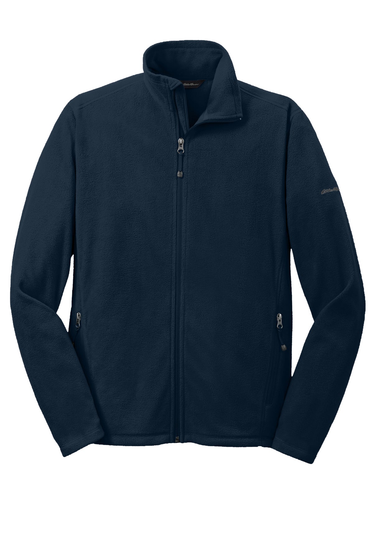 Eddie Bauer Full-Zip Microfleece Jacket - Navy - flat front