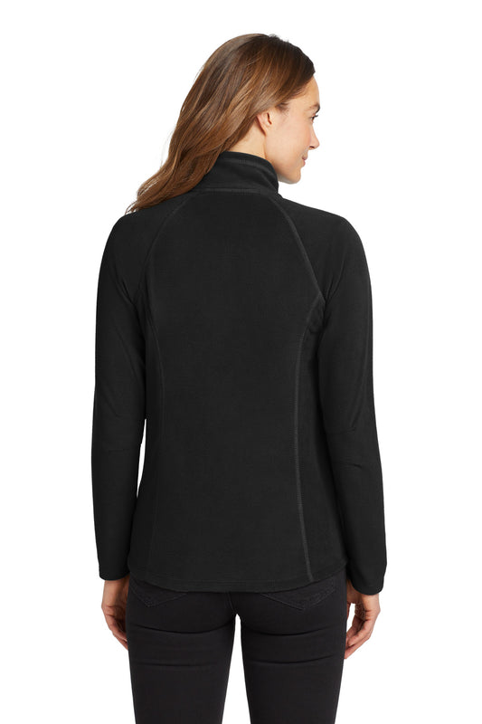 Eddie Bauer Women's Full-Zip Microfleece Jacket - Black - back