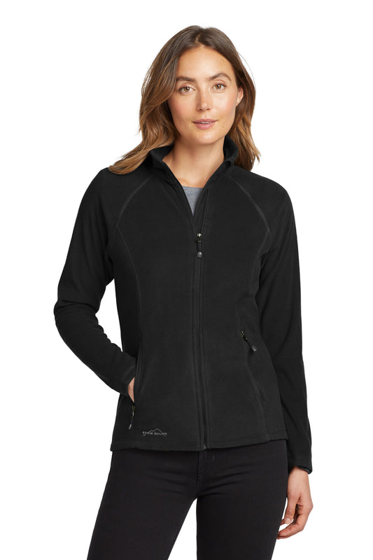 Eddie Bauer Women's Full-Zip Microfleece Jacket - Black - front