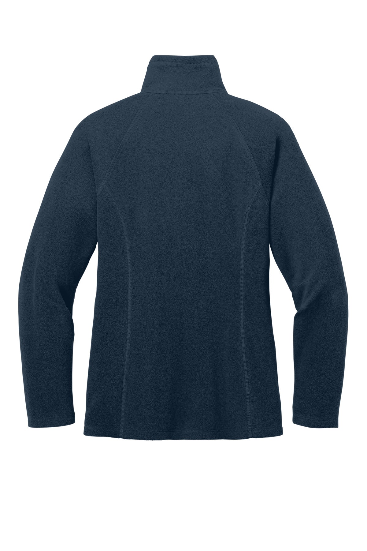 Eddie Bauer Women's Full-Zip Microfleece Jacket - Navy - flat back