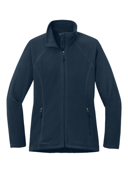Eddie Bauer Women's Full-Zip Microfleece Jacket - Navy - flat front