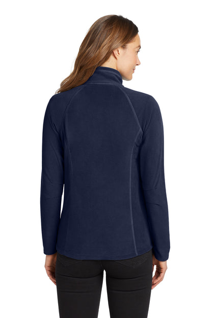 Eddie Bauer Women's Full-Zip Microfleece Jacket - Navy - back