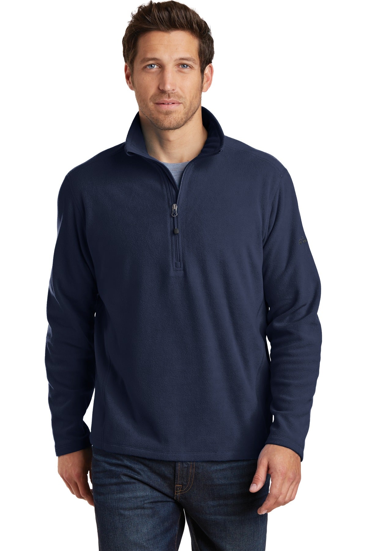 Eddie Bauer1/2-Zip Microfleece Jacket - Navy - front