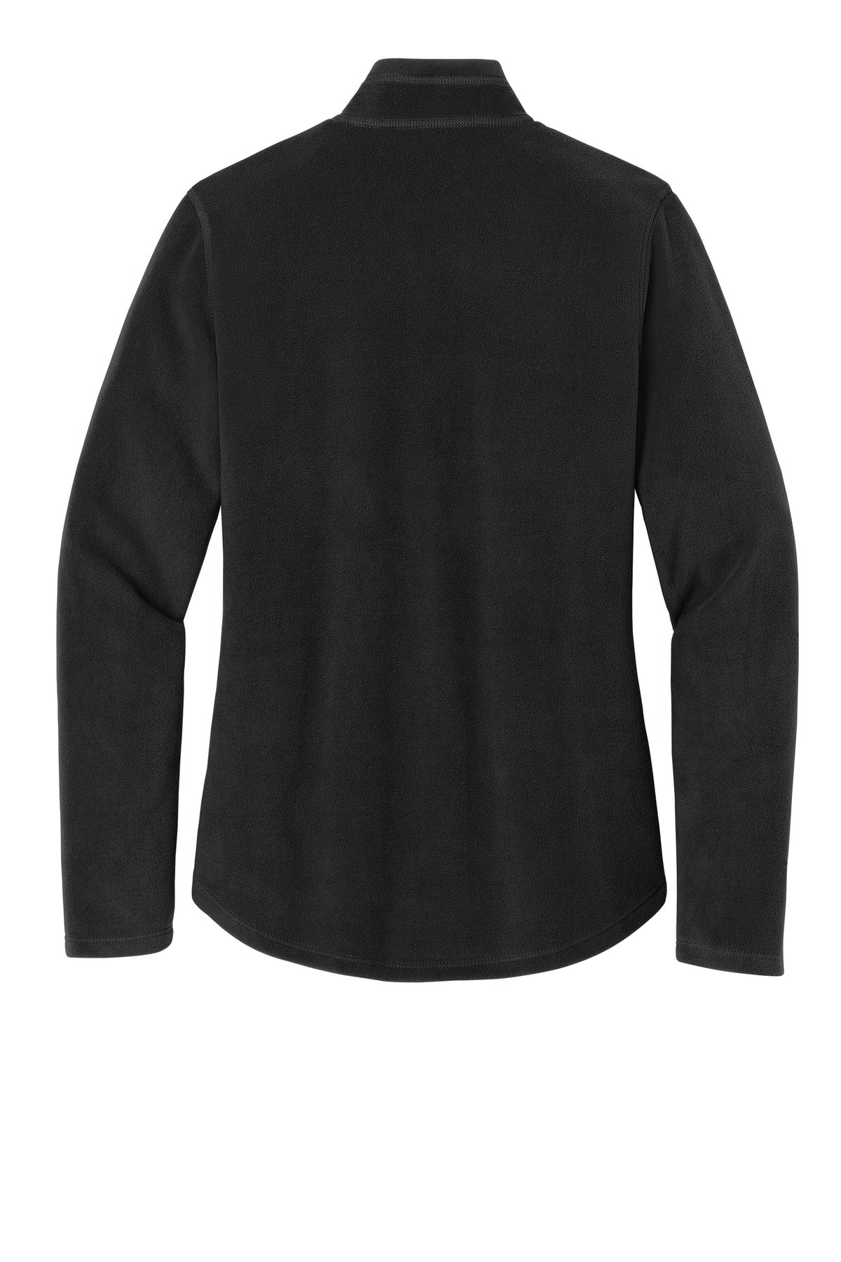 Eddie Bauer Women's 1/2-Zip Microfleece Jacket - Black - flat back