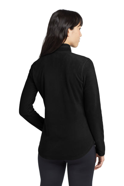 Eddie Bauer Women's 1/2-Zip Microfleece Jacket - Black - back
