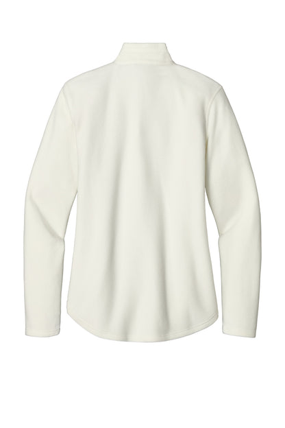 Eddie Bauer Women's 1/2-Zip Microfleece Jacket - Ivory - flat back