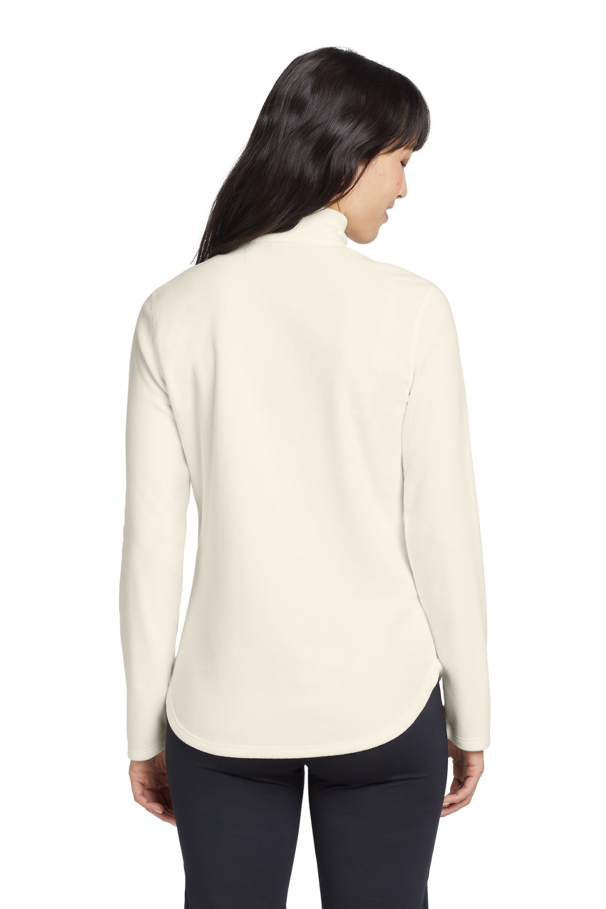 Eddie Bauer Women's 1/2-Zip Microfleece Jacket - Ivory - back