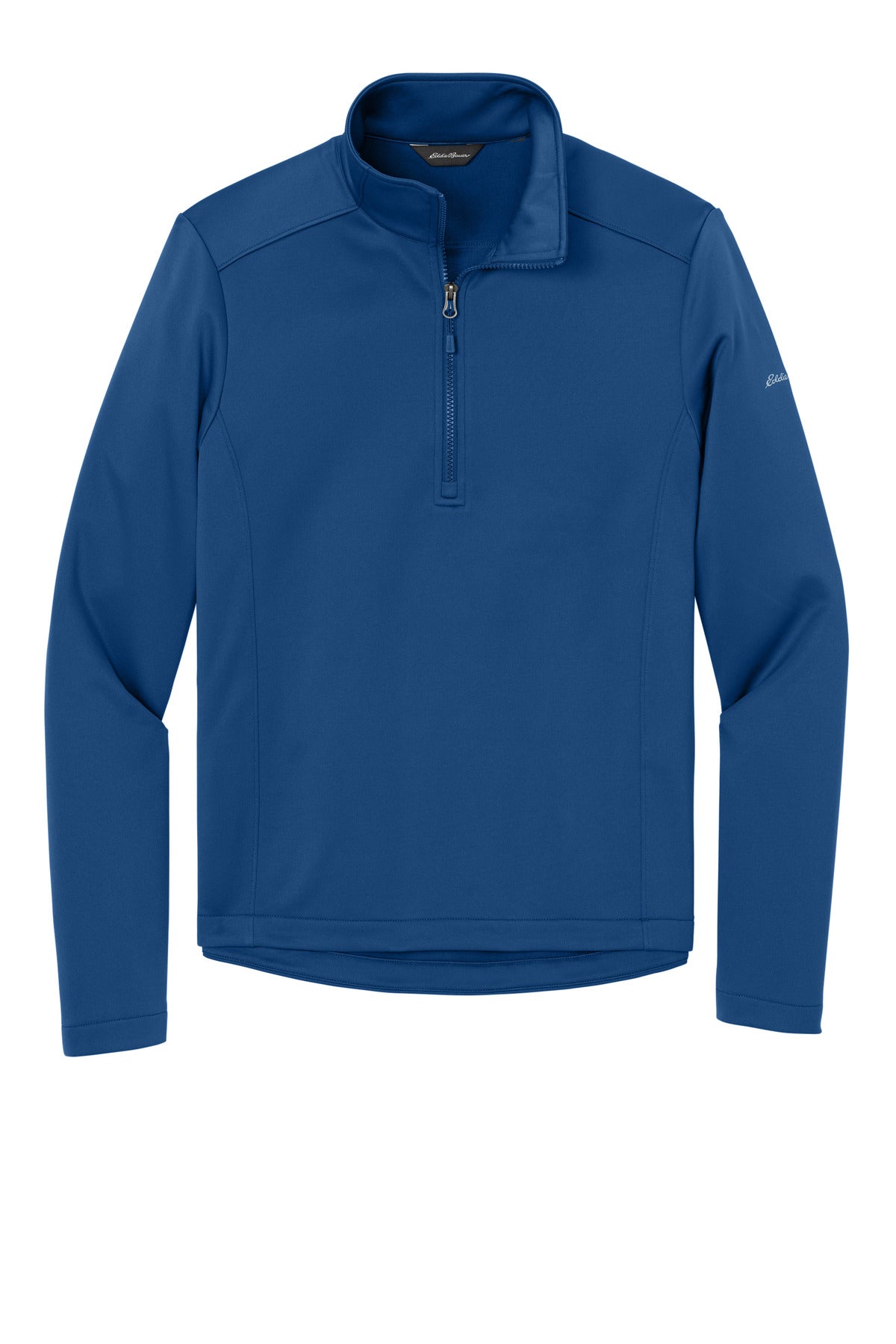 Eddie Bauer Smooth Mid Layer Fleece 1/2-Zip - Cobalt Blue - flat front