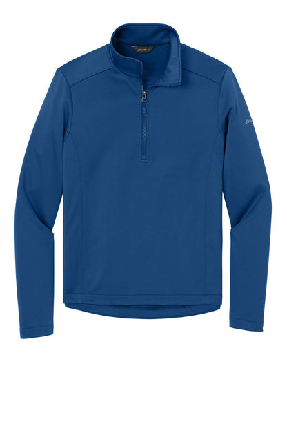 Eddie Bauer Smooth Mid Layer Fleece 1/2-Zip - Cobalt Blue - flat front