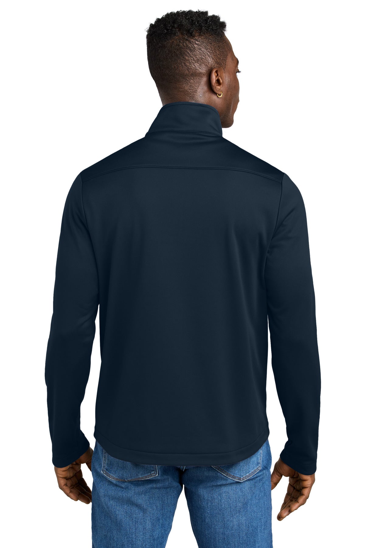 Eddie Bauer Smooth Mid Layer Fleece 1/2-Zip - River Blue Navy - back