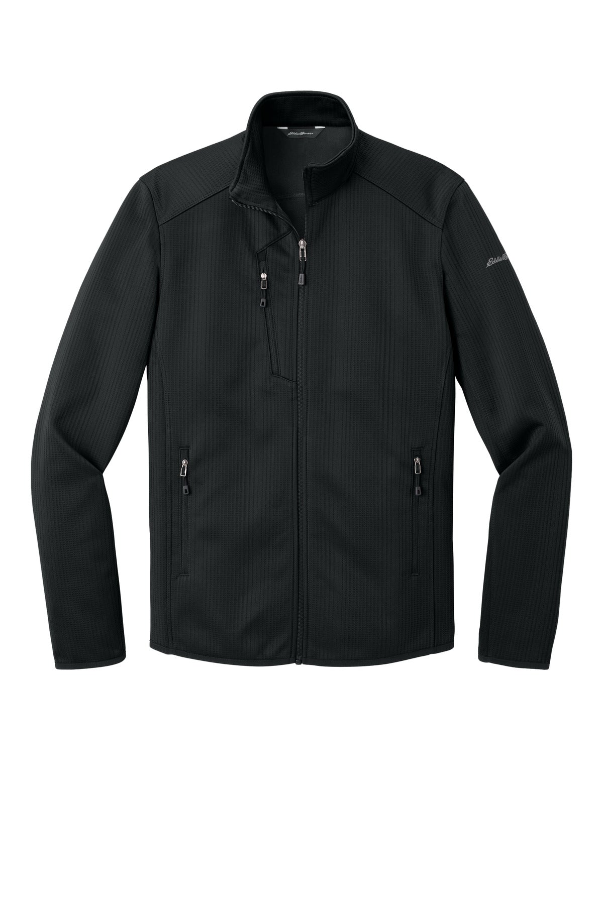 Eddie Bauer Dash Full-Zip Fleece Jacket - Black - flat front