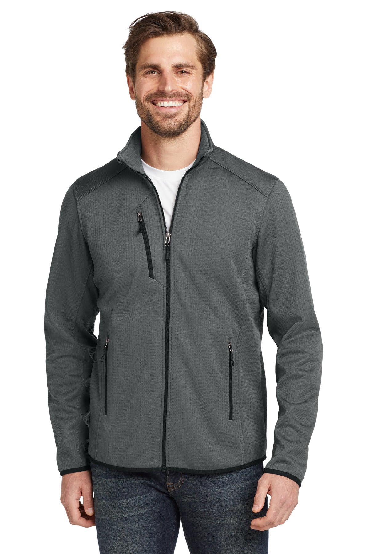 Eddie Bauer Dash Full-Zip Fleece Jacket - Grey Steel - front