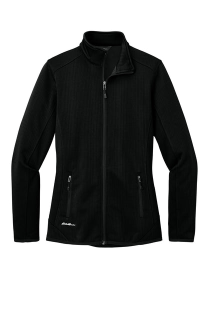 Eddie Bauer Women's Dash Full-Zip Fleece Jacket - Black - flat front
