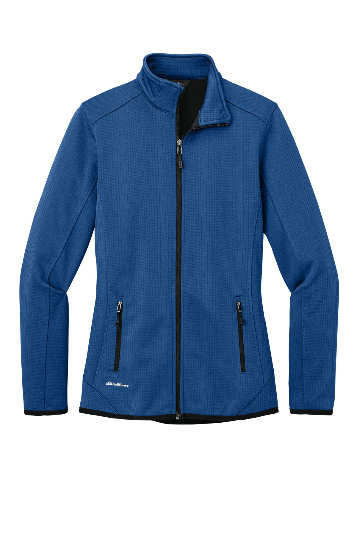 Eddie Bauer Women's Dash Full-Zip Fleece Jacket - Cobalt Blue - flat front
