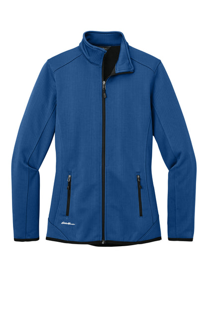 Eddie Bauer Women's Dash Full-Zip Fleece Jacket - Cobalt Blue - flat front