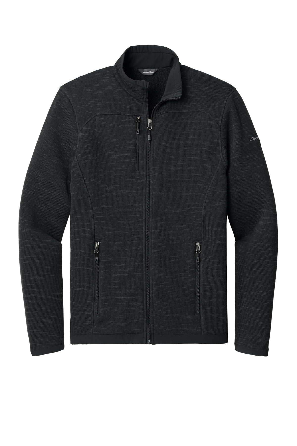 Eddie Bauer Sweater Fleece Full-Zip - Black - flat front