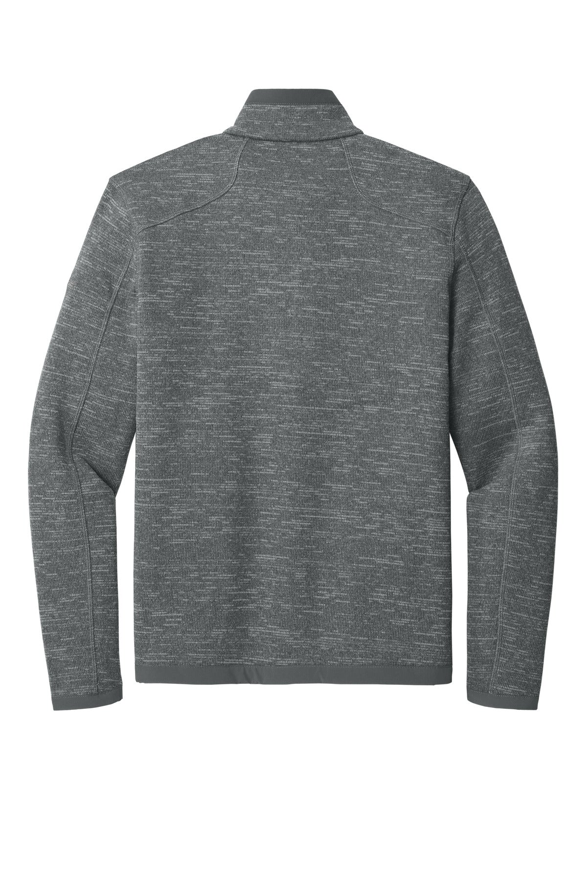 Eddie Bauer Sweater Fleece Full-Zip - Dark Grey Heather - flat back