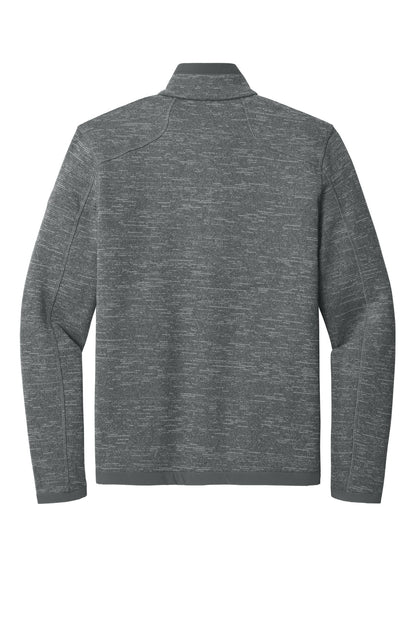 Eddie Bauer Sweater Fleece Full-Zip - Dark Grey Heather - flat back