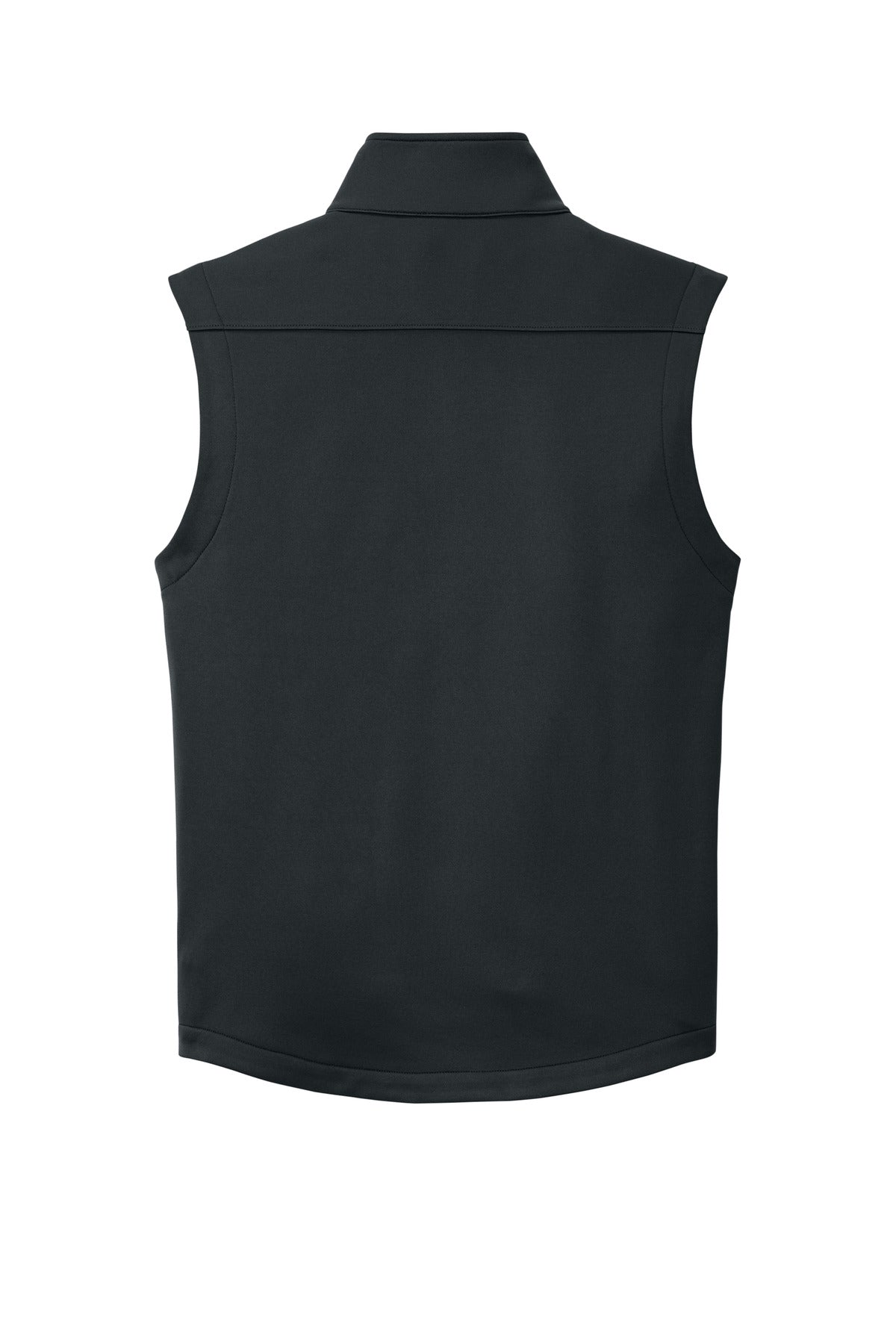 Eddie Bauer Smooth Mid Layer Fleece Vest - Black - flat back