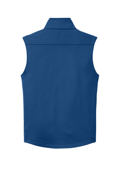 Eddie Bauer Smooth Mid Layer Fleece Vest - Cobalt Blue - flat back